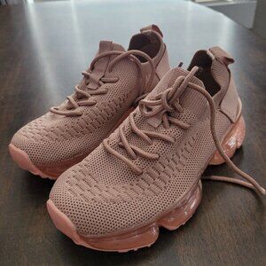 Link Girl's Casual Athletic Shoes Tennis Sneakers Comfort Lace Up Pink Size 9